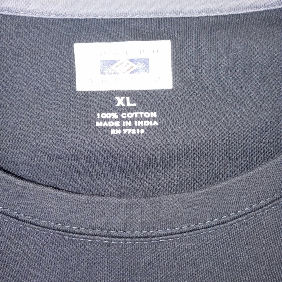 Joseph Abboud 100% Cotton Black Short Sleeve T-Shirt - Picture 3 of 6